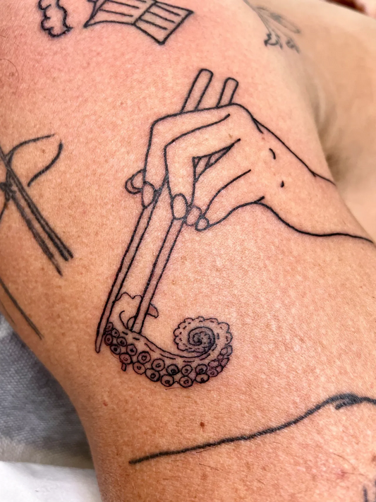 Fineline tattoo