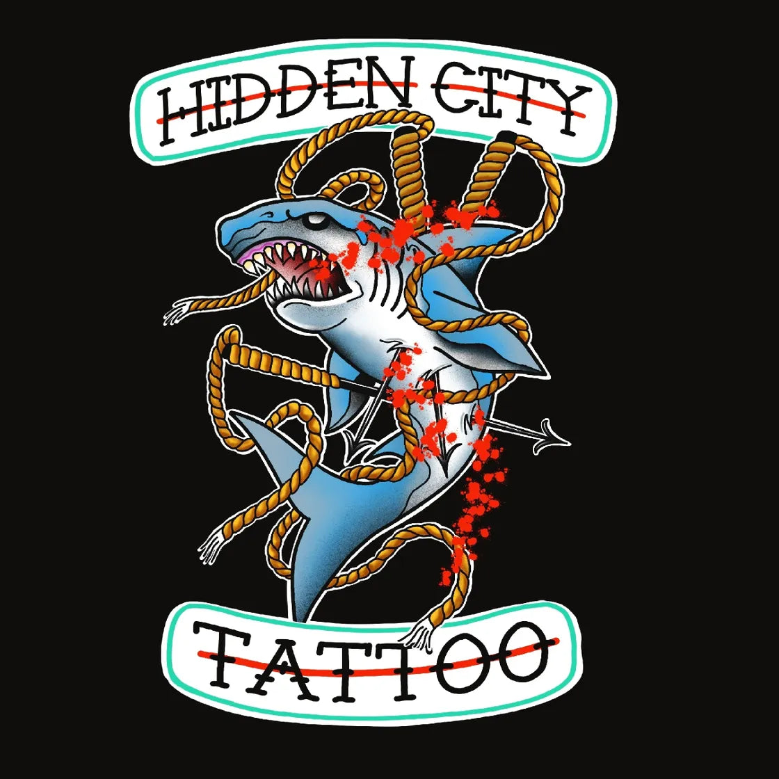 Shark city tee shirt