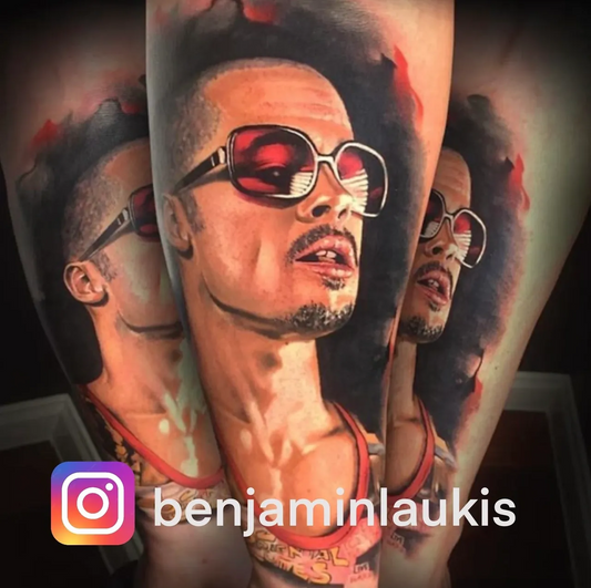 Colour portrait tattoo