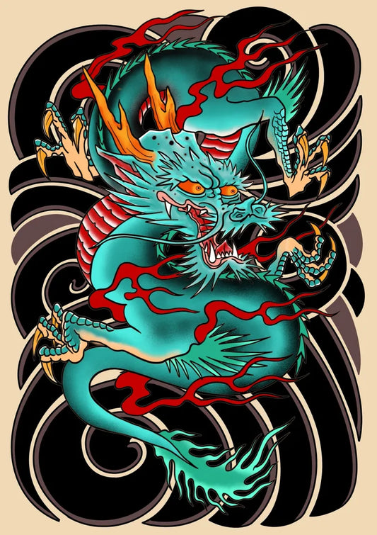 Year of the dragon poster